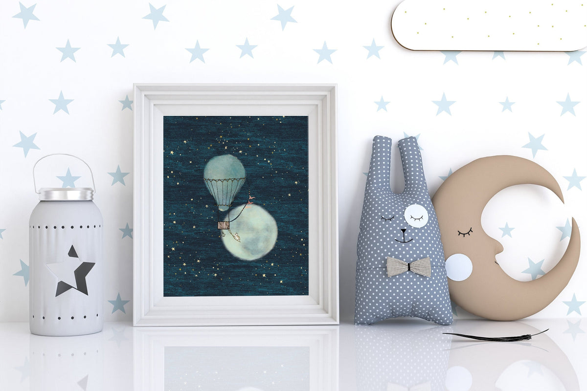 Mouse Moon Art Print