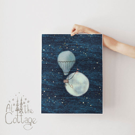 Mouse Moon Art Print