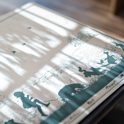 Vintage Winnie-the-Pooh Silhouette Art Print