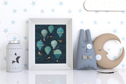 Hot Air Balloons Art Print