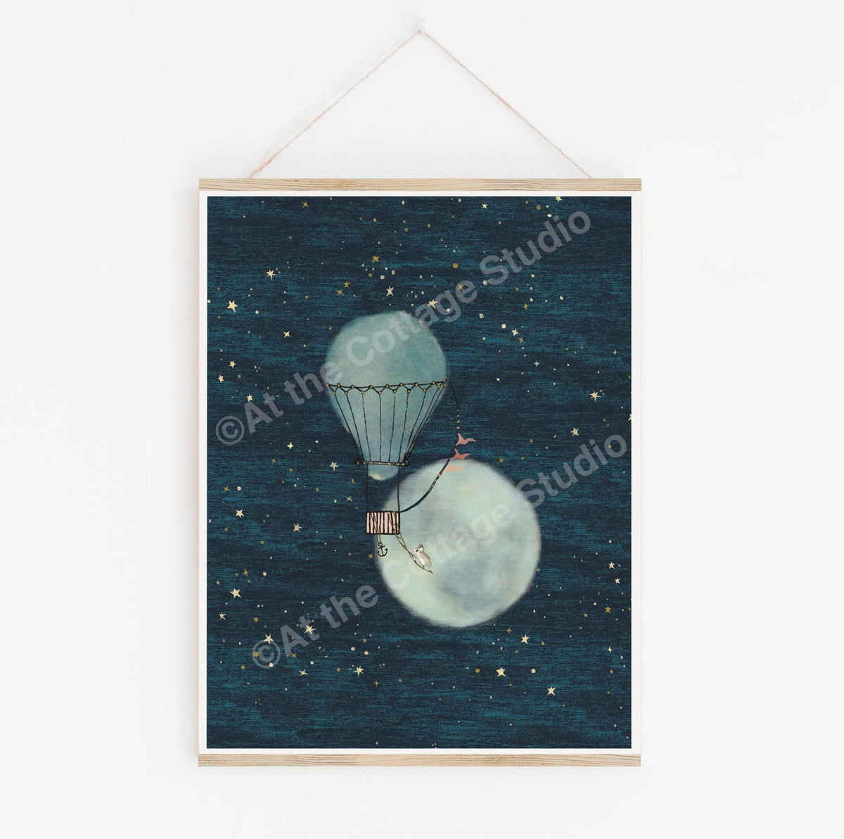 Mouse Moon Art Print