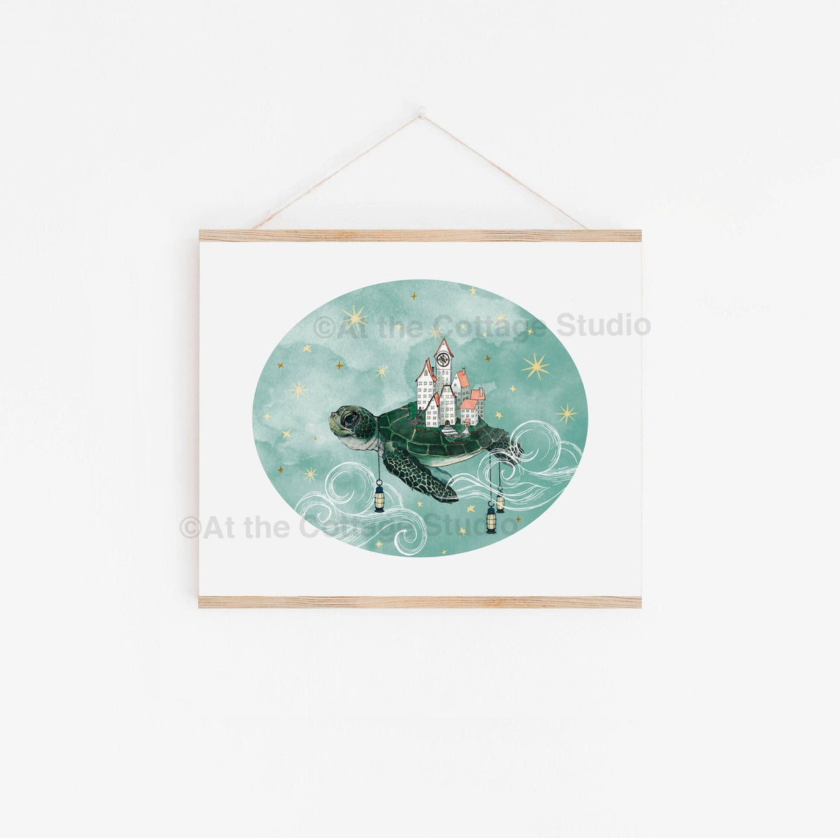 Fantasy Sea Turtle Art Print