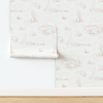 Classic Winnie-the-Pooh Toile Wallpaper