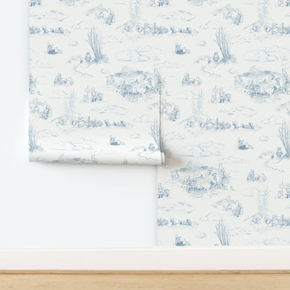 Classic Winnie-the-Pooh Toile Wallpaper