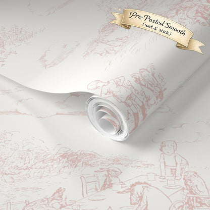 Classic Winnie-the-Pooh Toile Wallpaper