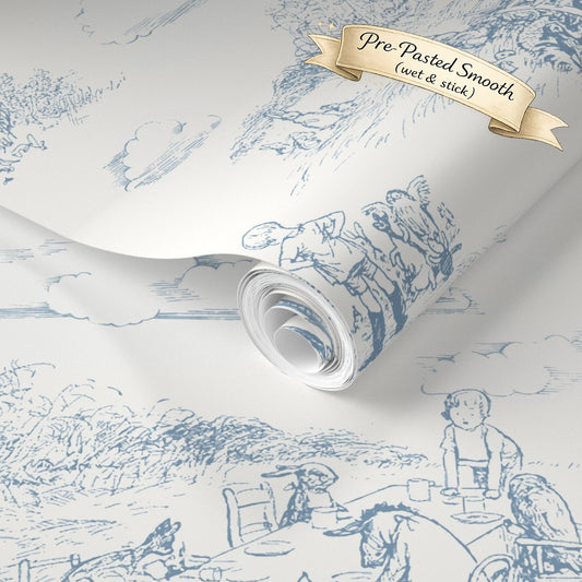 Classic Winnie-the-Pooh Toile Wallpaper