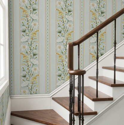 Wildflower Stripe Wallpaper