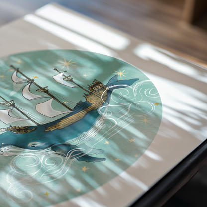 Fantasy Whale Art Print