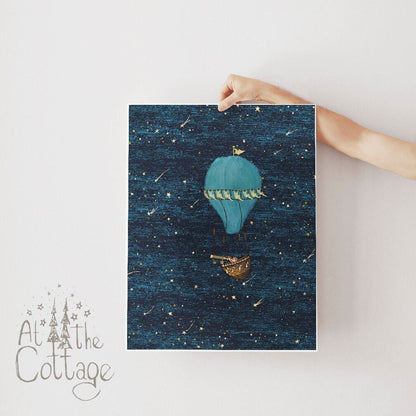 Night Flight Squirrel Art Print