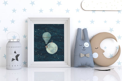Mouse Moon Art Print